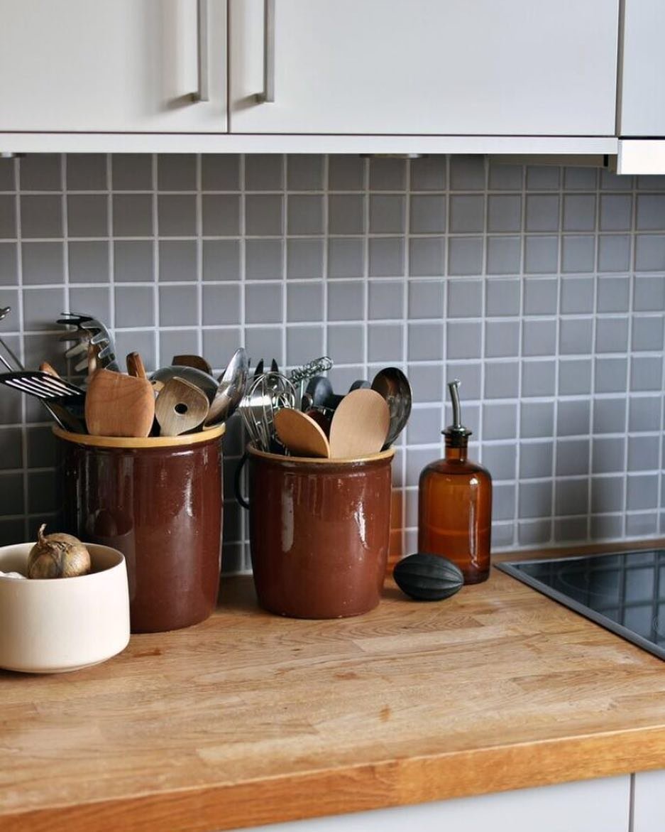 Charming Ceramic Pots for Utensils