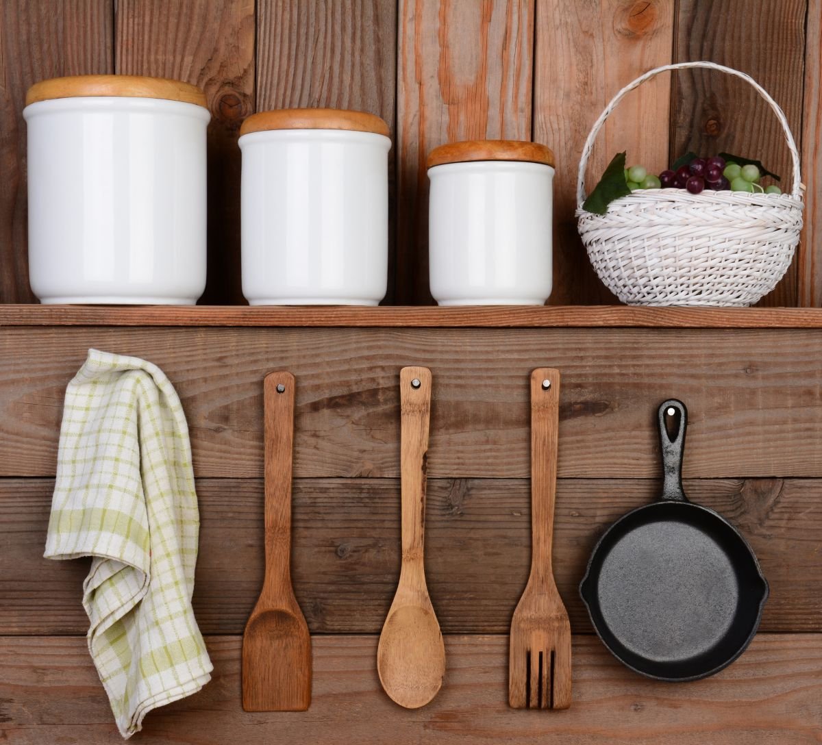 Charming Rustic Kitchen Displays