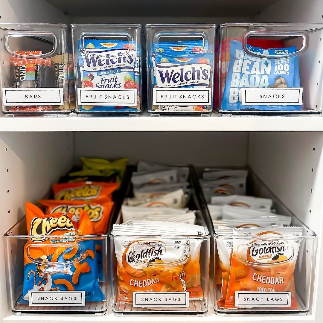 Clear Acrylic Snack Bins