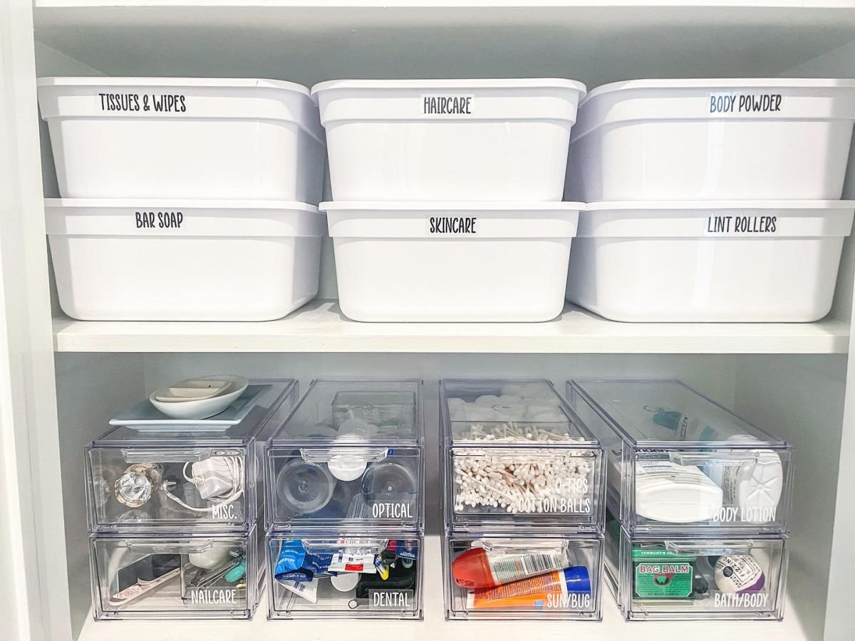 Clear Stackable Drawer Organization