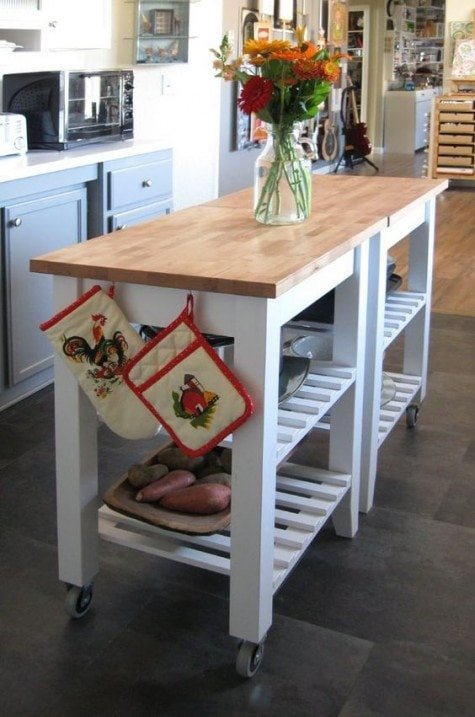 Create a Vintage Kitchen Island