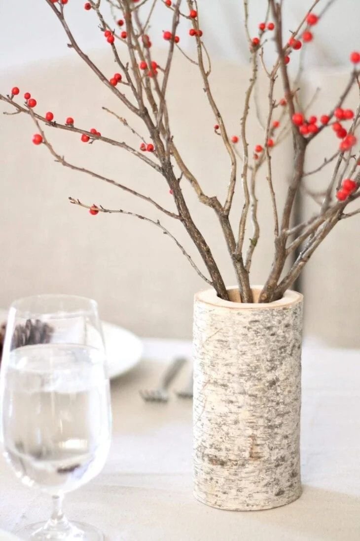 DIY Birch Vase Centerpiece