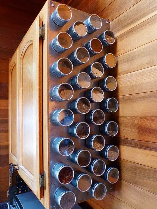 DIY Magnetic Spice Storage