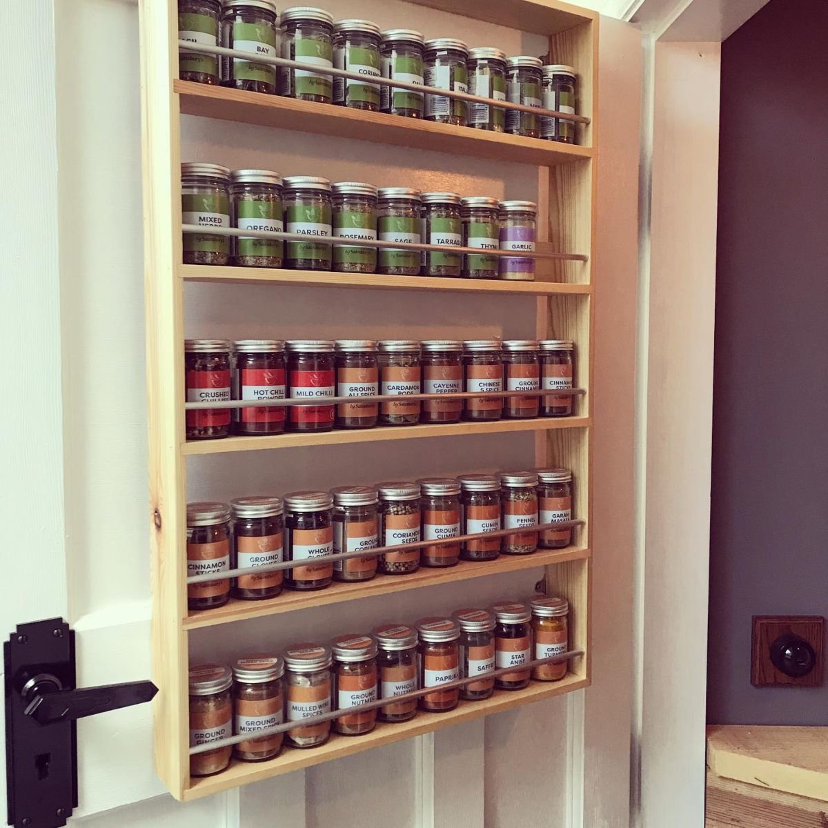 Door-mounted Spice Storage