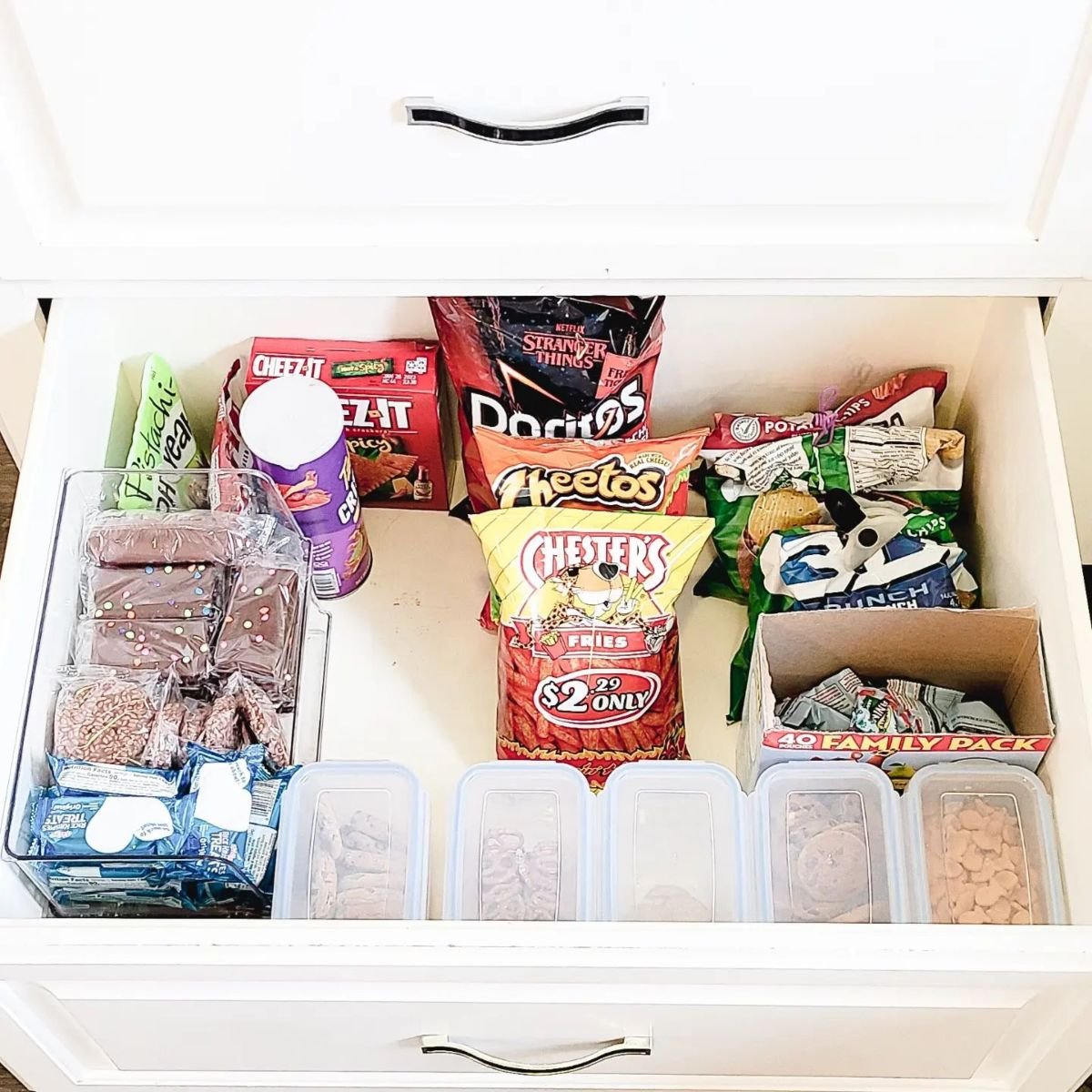 Efficient Snack Drawer Organization