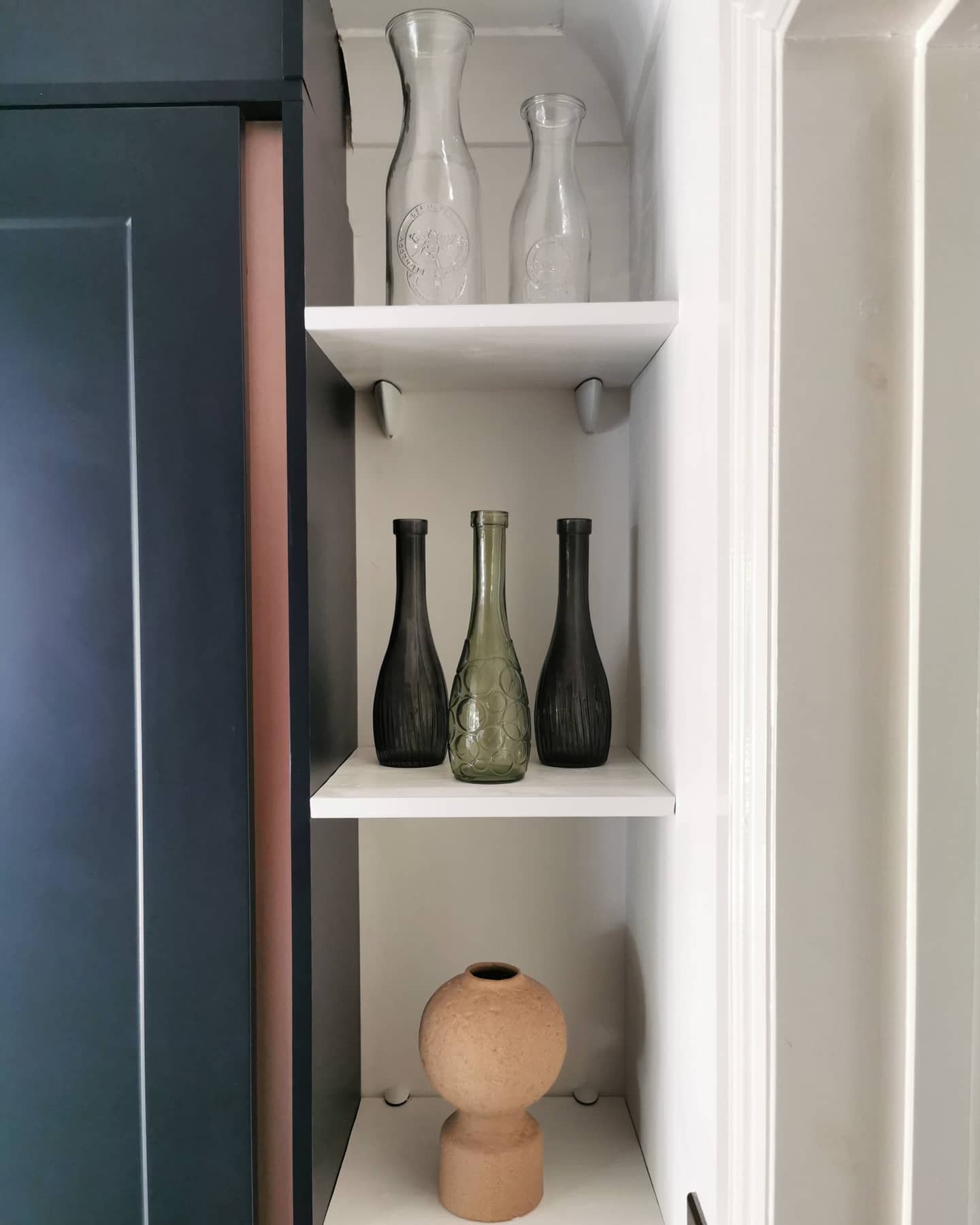 Elegant Corner Storage Solution