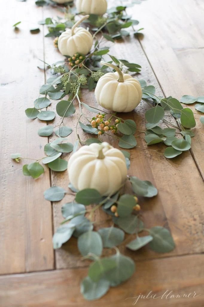 Elegant Pumpkin Table Runner