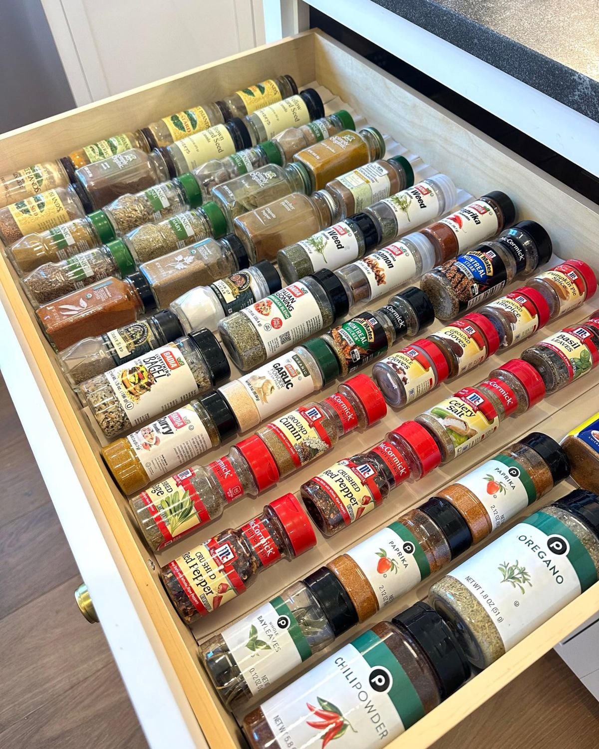 Expandable Spice Drawer Organizer