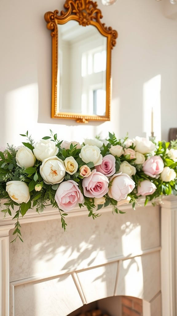 Fresh Floral Garland Display