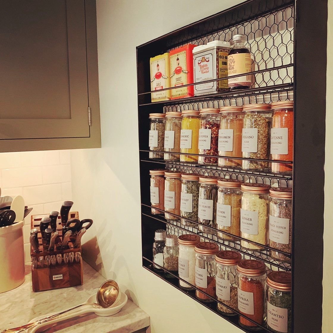 Hanging Spice Storage Solutions