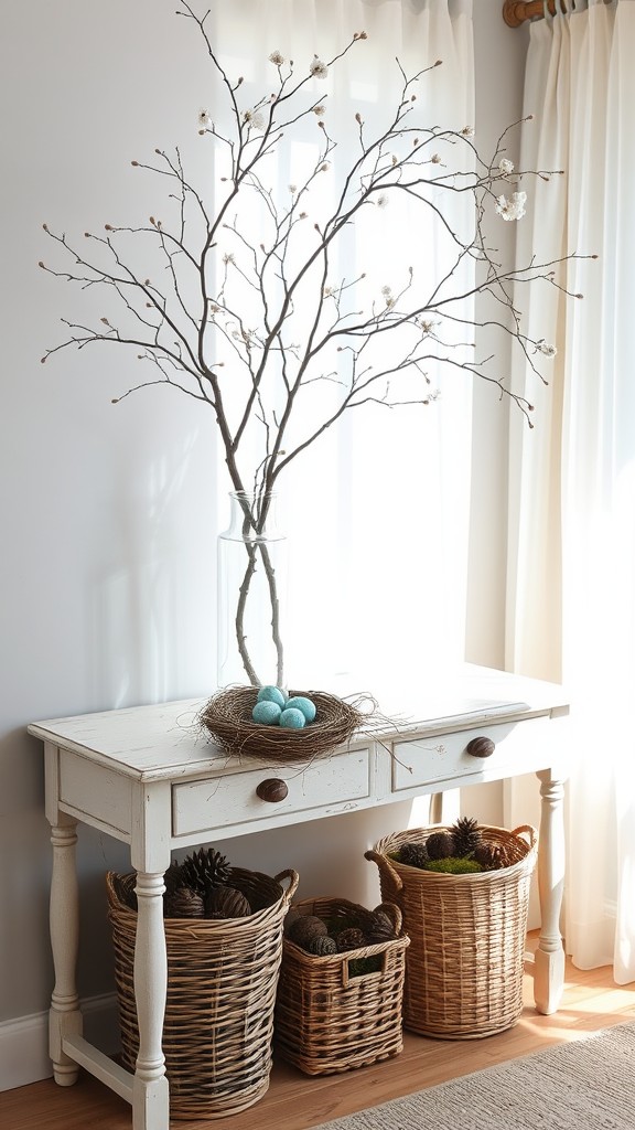 Incorporate Natural Elements Like Bird Nests and Branches