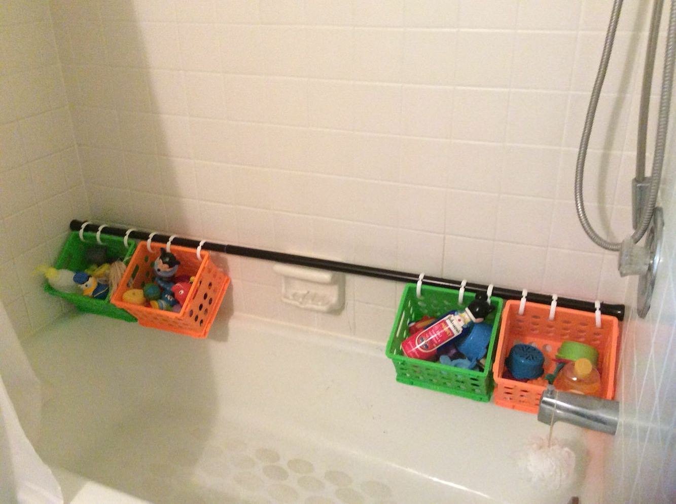 Install a Bath Toy Rod