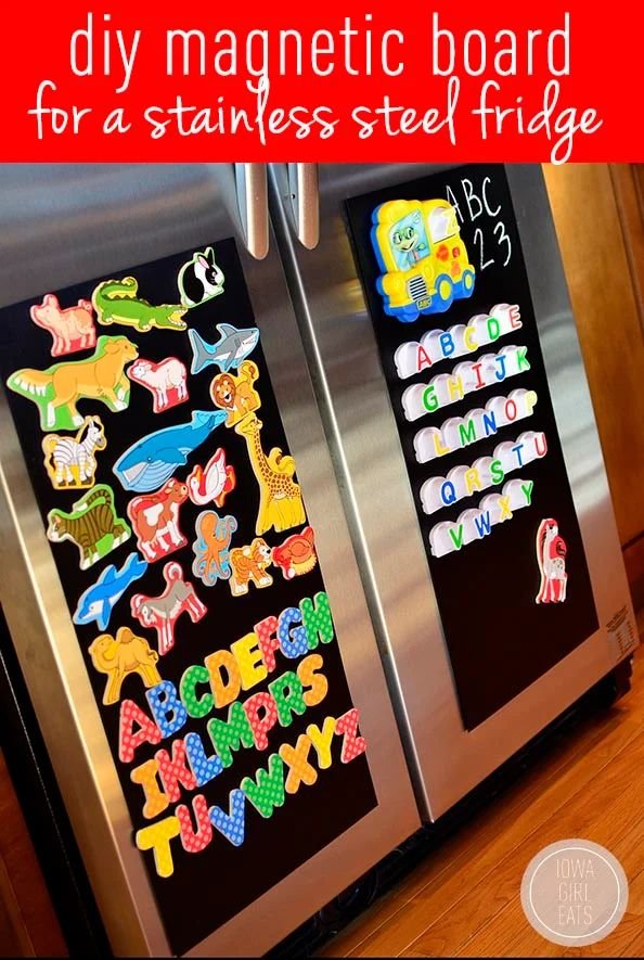 Magnetic Board Makeover for Fridges