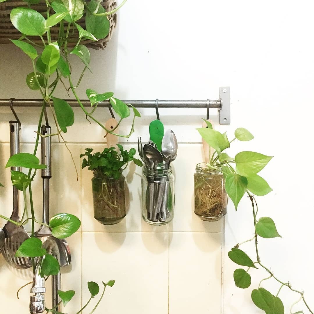 Maximize Space with Hanging Utensils