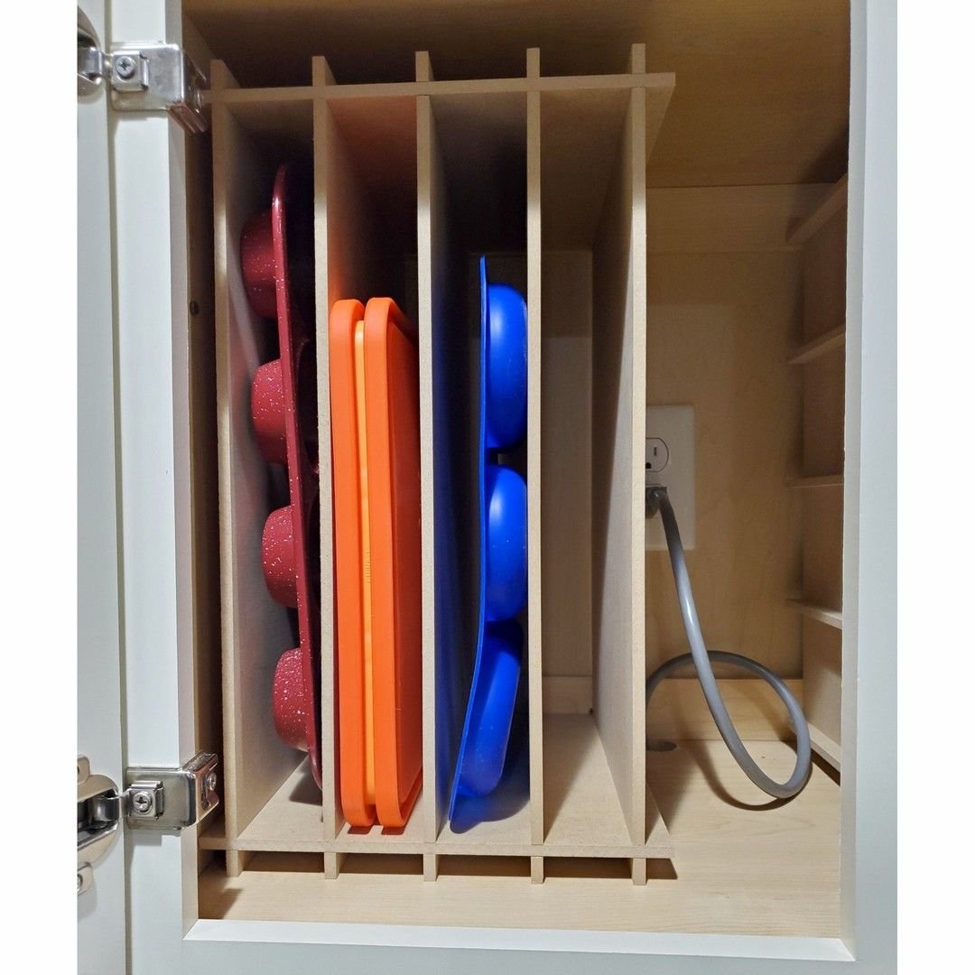 Maximize Space with Muffin Pan Organizer