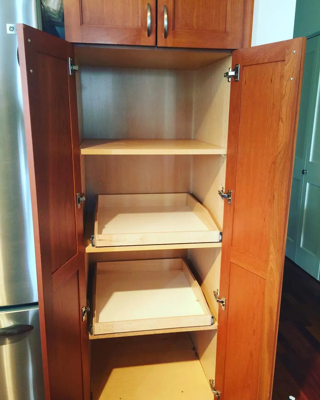 Maximize Space with Pull-Out Shelves