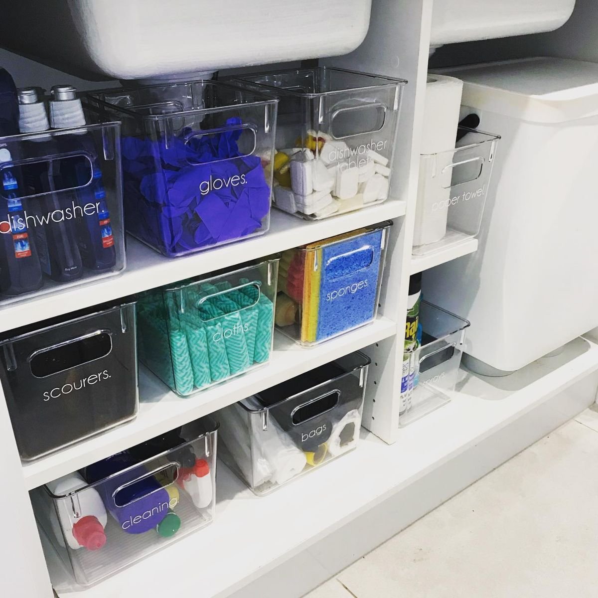 Maximize Space with Under Sink Organization