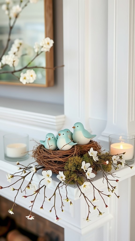 Nested Bird Decor Elements