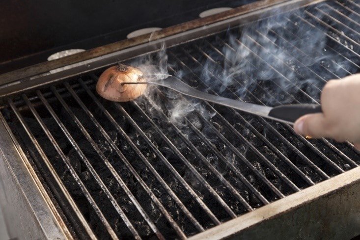 Onion Hack for Clean Grates