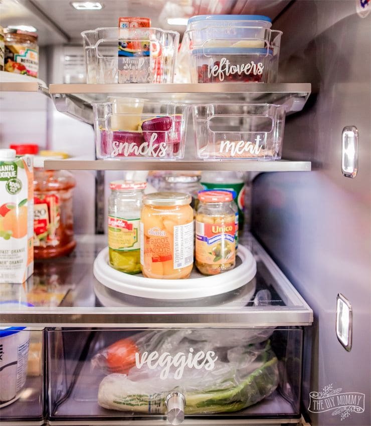 Organize Fridge with Turntables