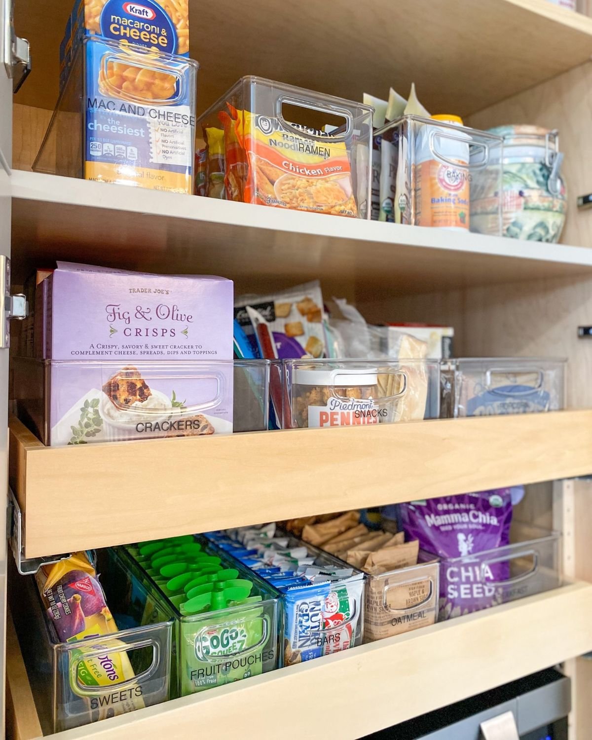 Organize Pantry with Labeled Containers