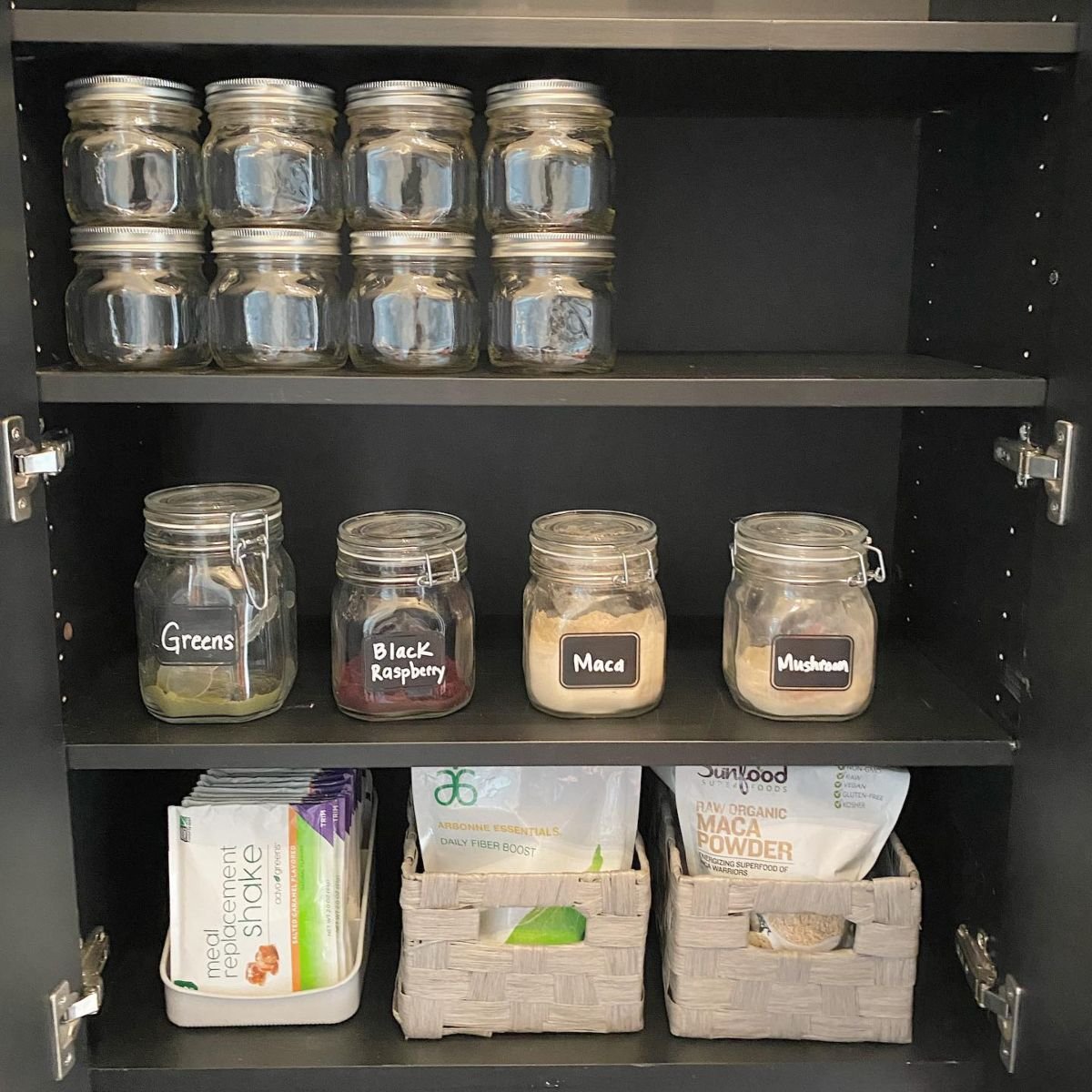 Organize with Airtight Glass Storage Jars