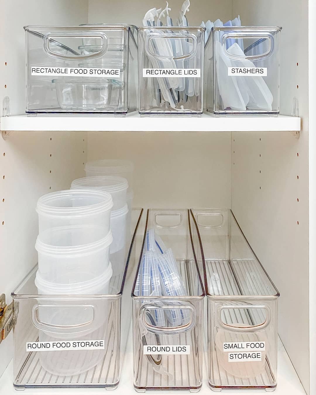 Organize with Labeled Bins