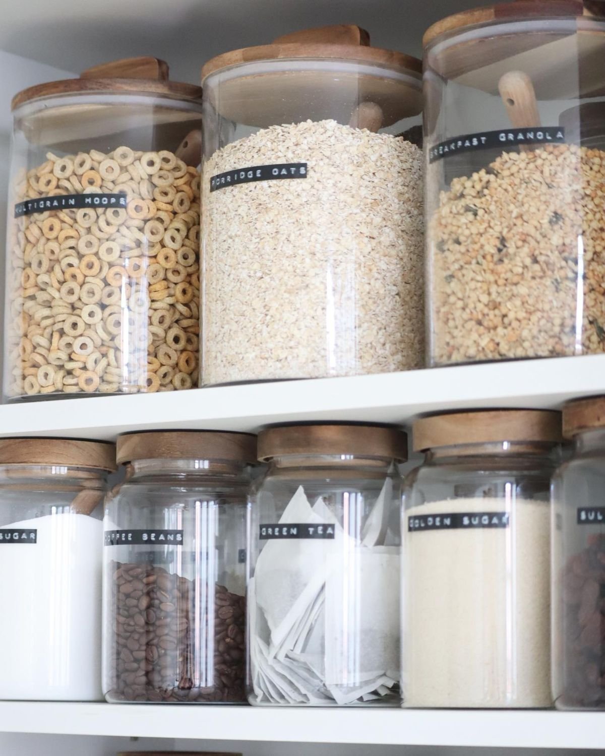 Organize with Labeled Storage Jars