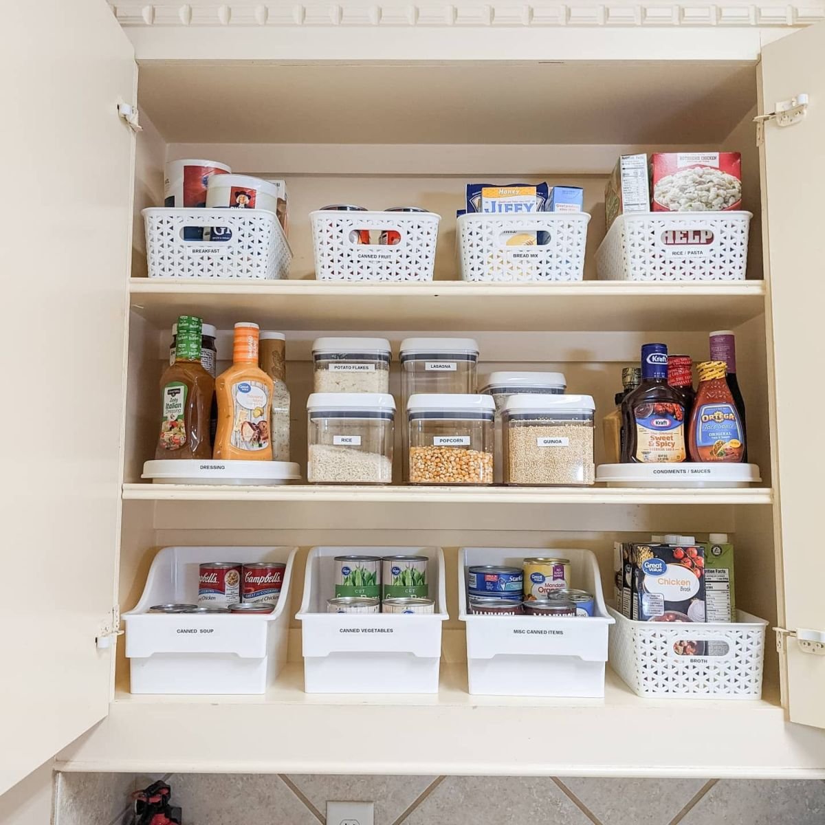 Organize with Pantry Baskets