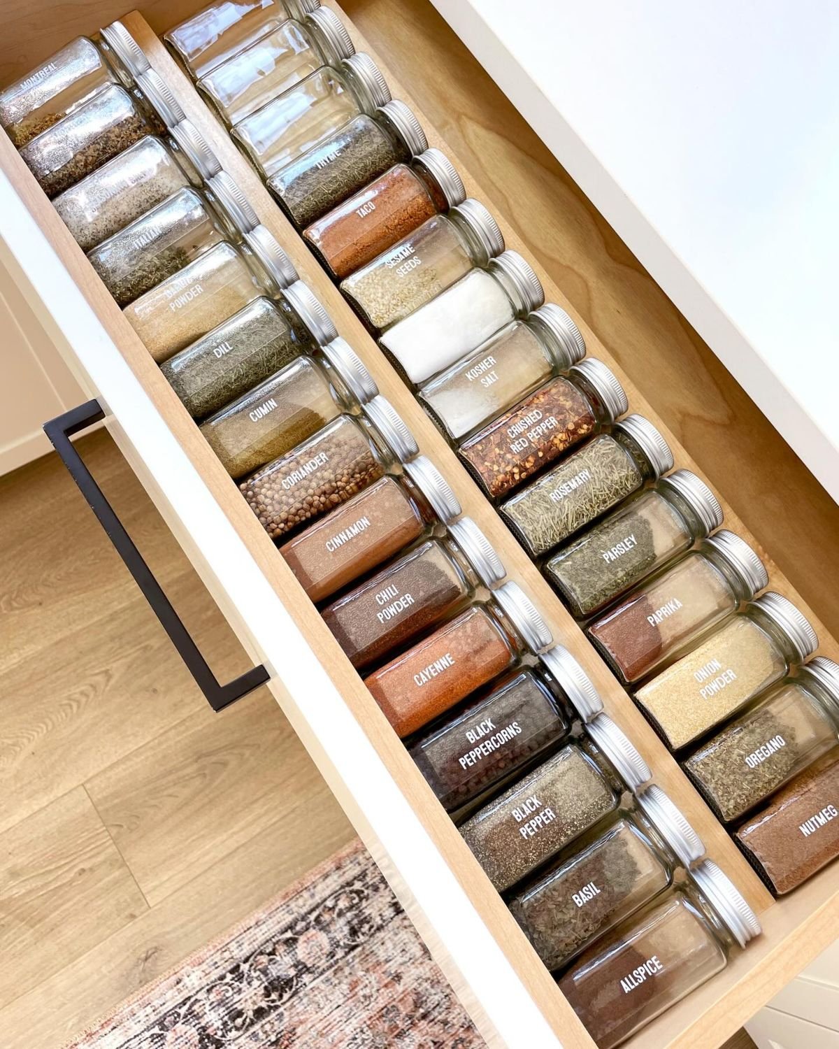 Organize Your Spice Drawer Efficiently