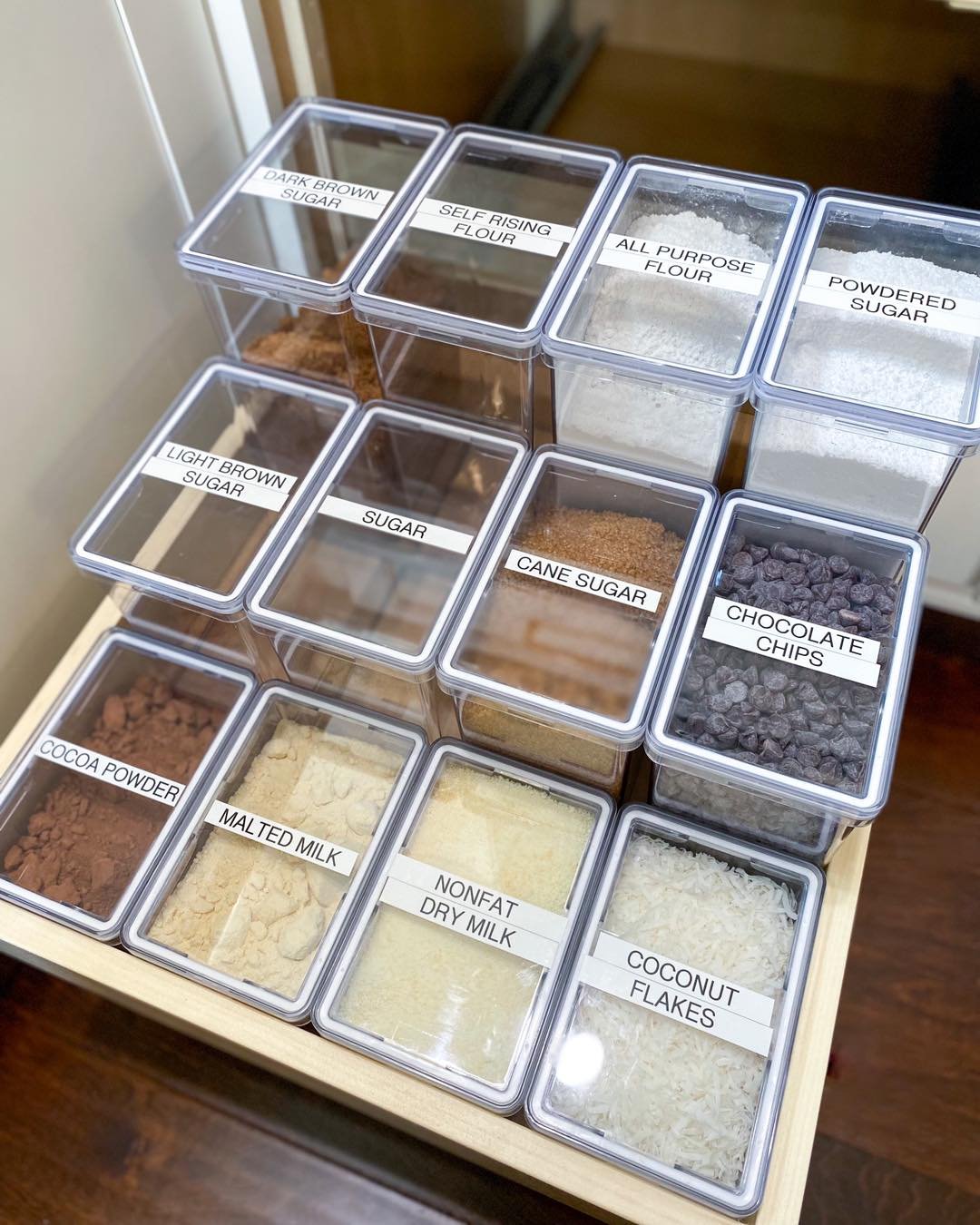 Organized Baking Canister Storage