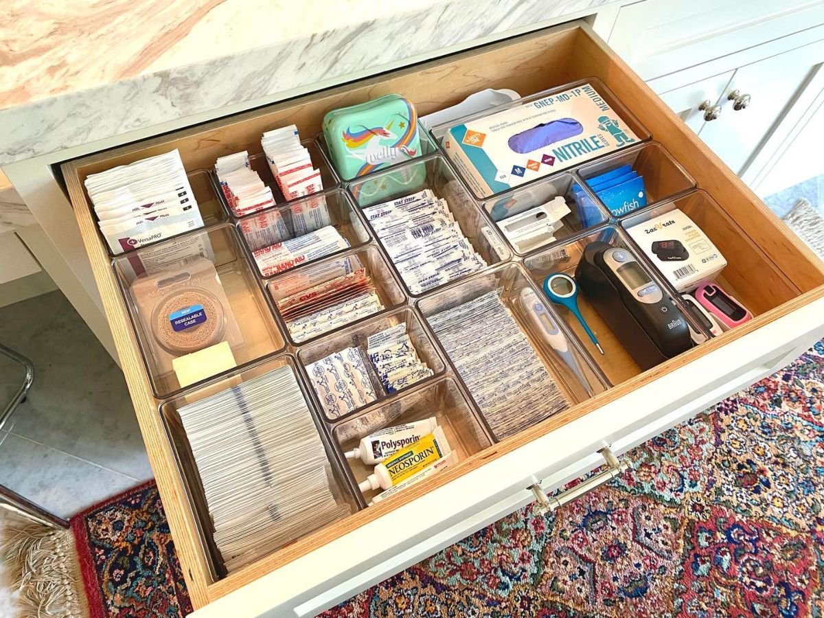 Organized First Aid Drawer