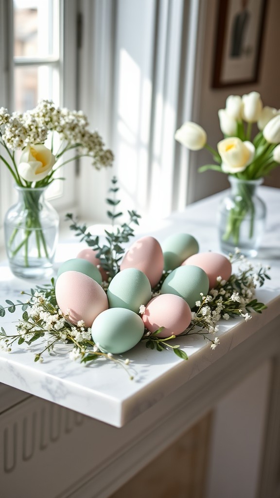 Pastel Easter Egg Arrangements