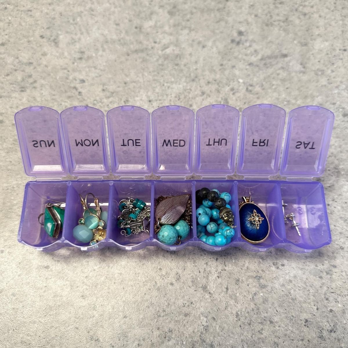 Pill Organizer Jewelry Storage Hack