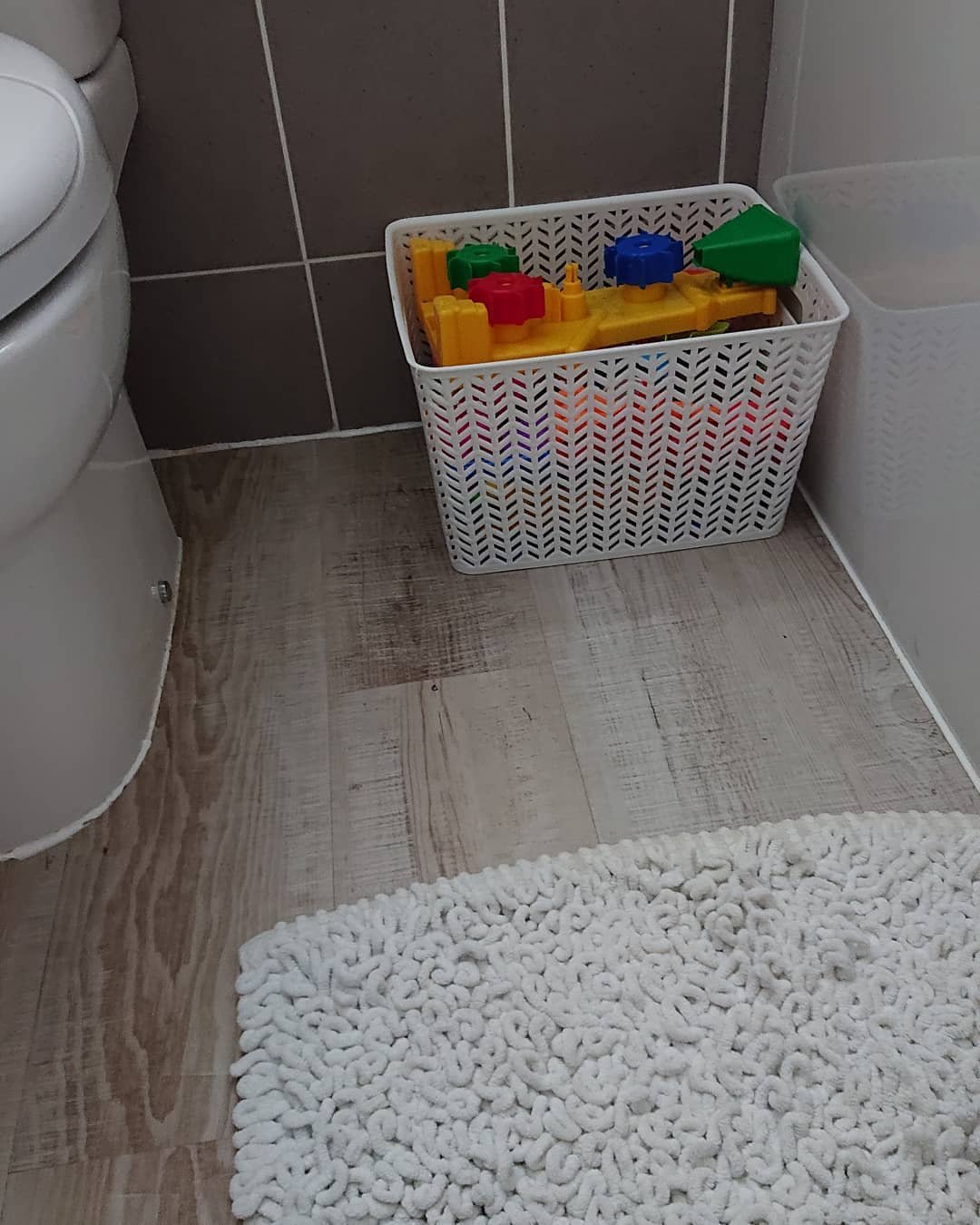 Simple Plastic Basket Storage