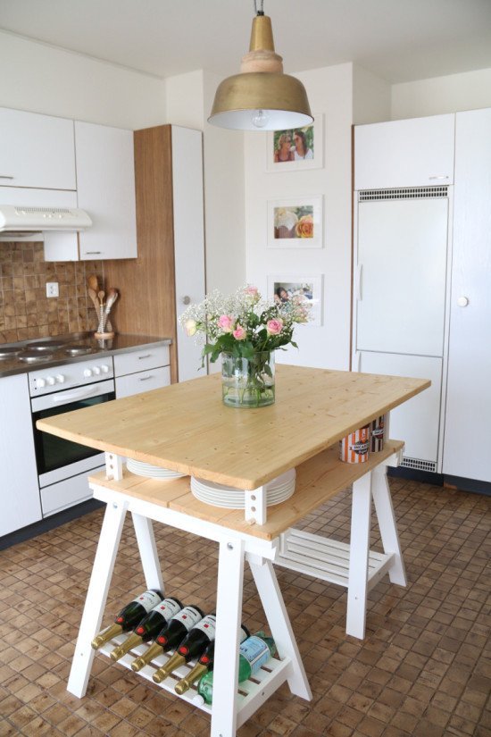 Sleek and Functional Kitchen Island