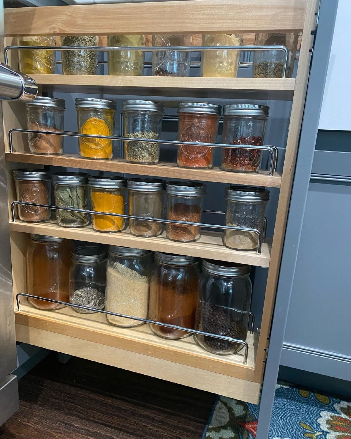 Sliding Spice Drawer Solution