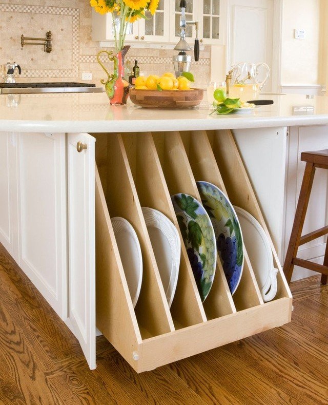 Space-Saving Crockery Storage Solution