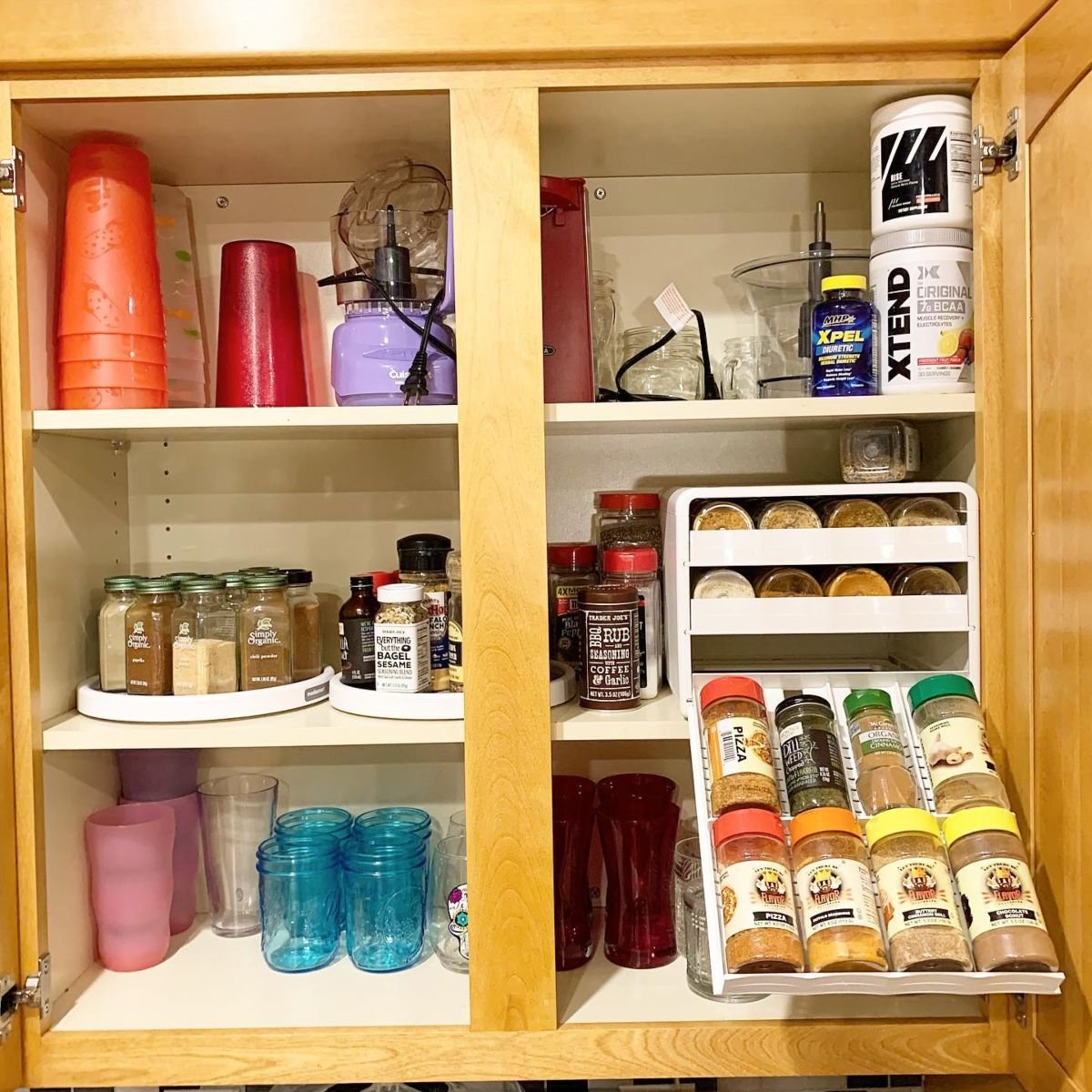 Space-Saving Pull-Out Spice Rack