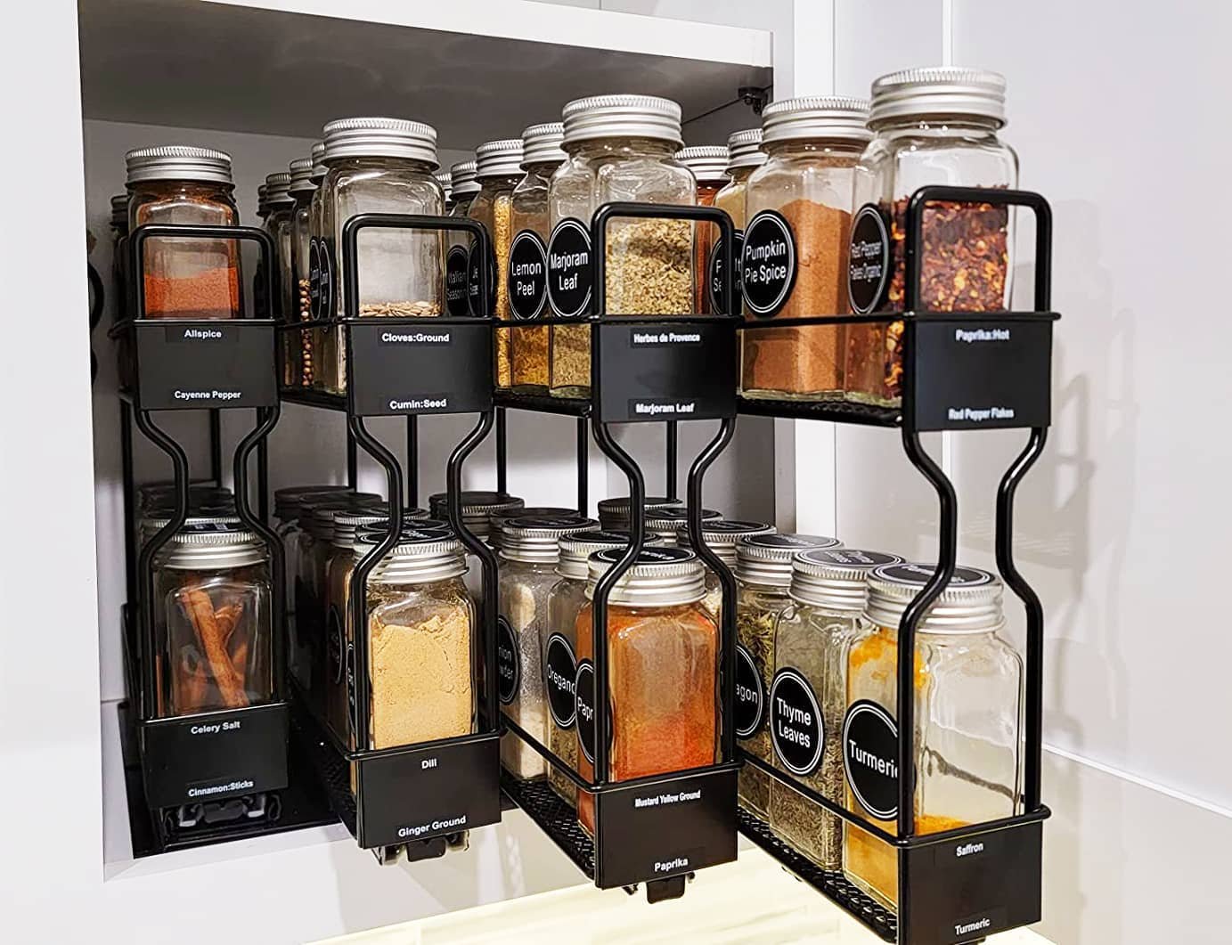 SpaceAid Pull-Out Spice Organizer