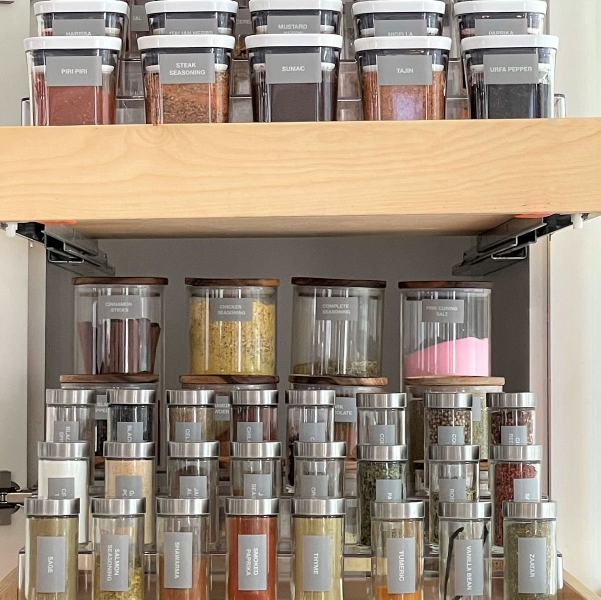 Streamline Spices in Airtight Containers