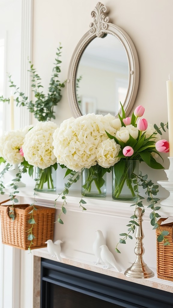 Style Your Mantel with Spring Decor