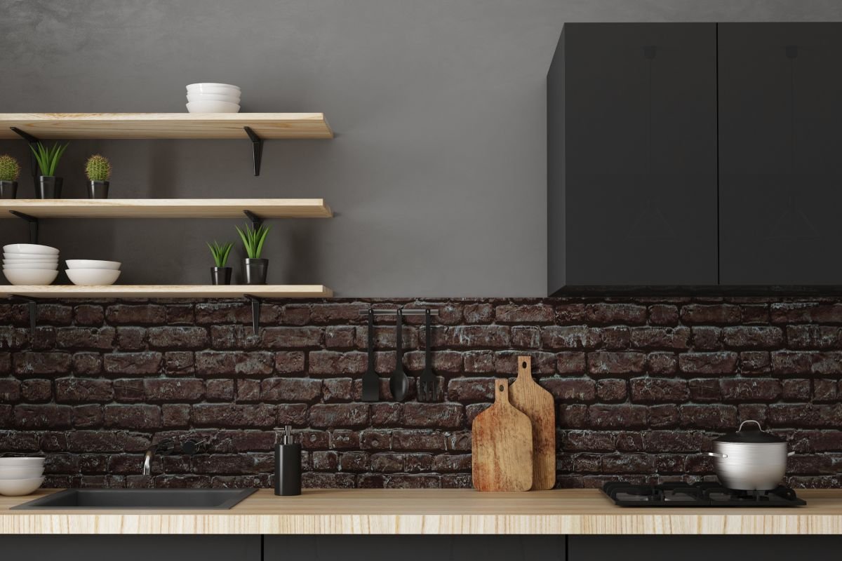 Stylish Brick Wall Accents