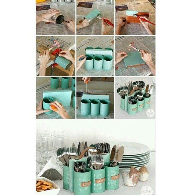 Stylish DIY Cutlery Storage Solution