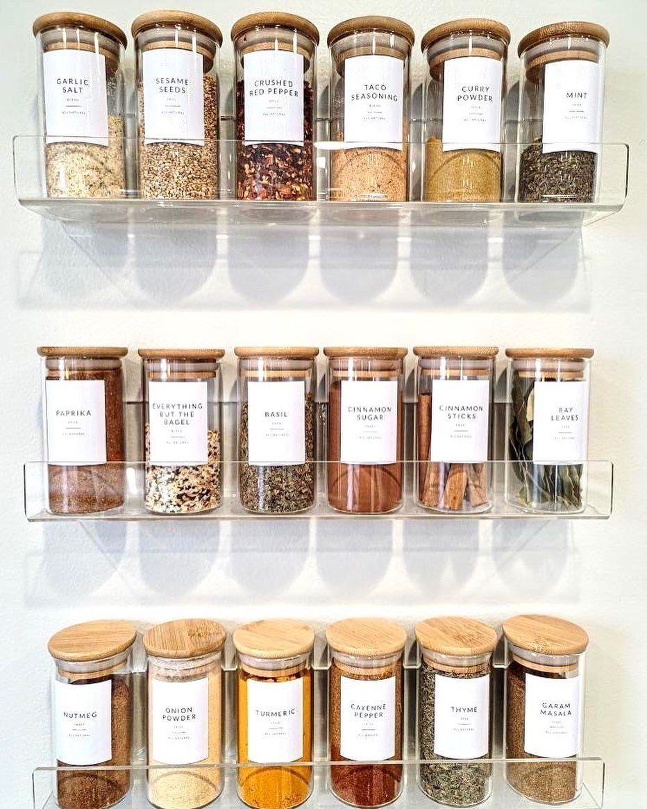 Stylish Floating Spice Storage