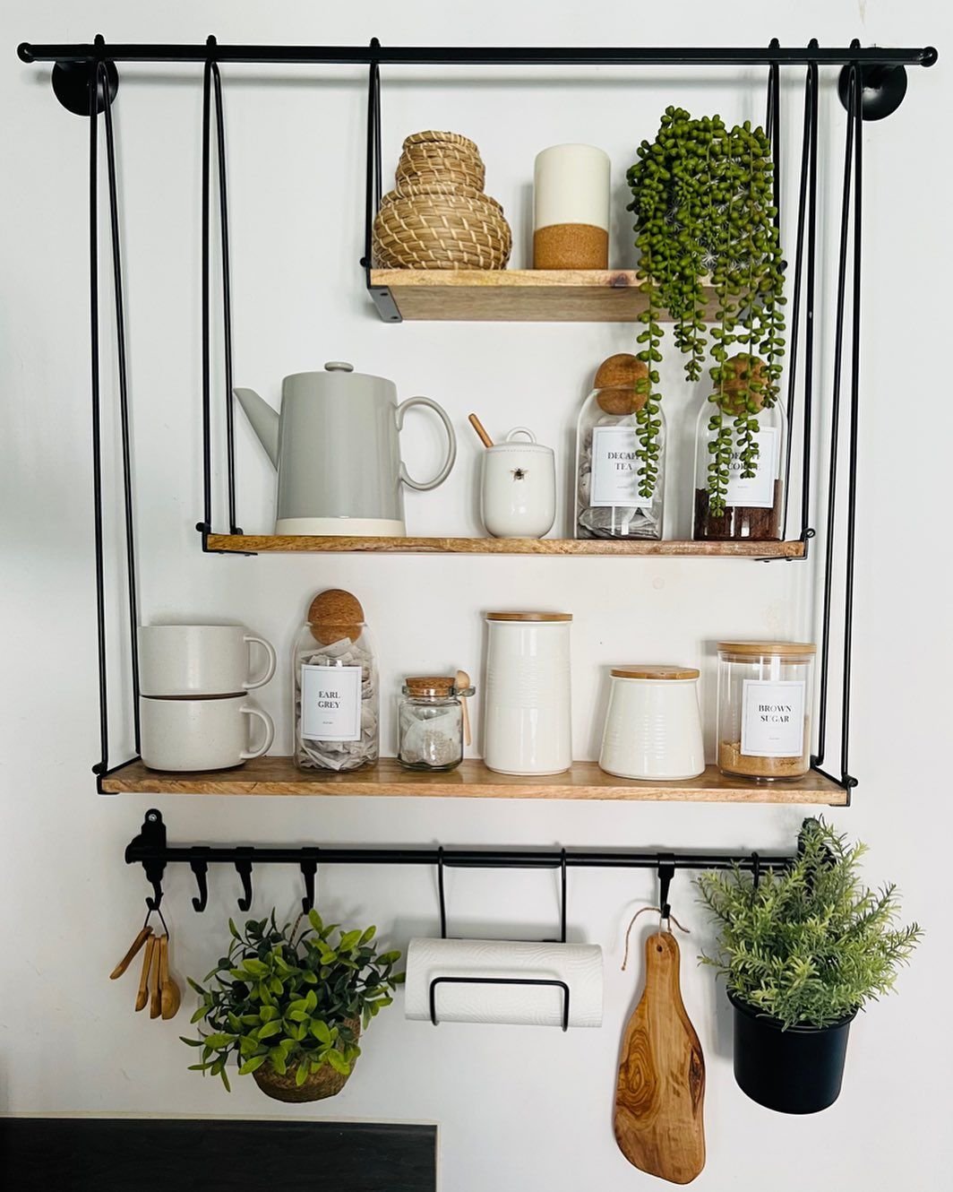 Stylish Kitchen Accent Shelves