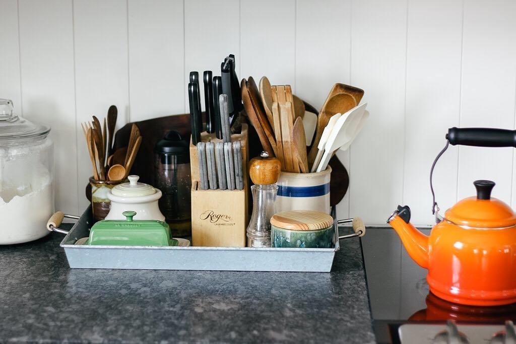 Stylish Metal Tray Organization