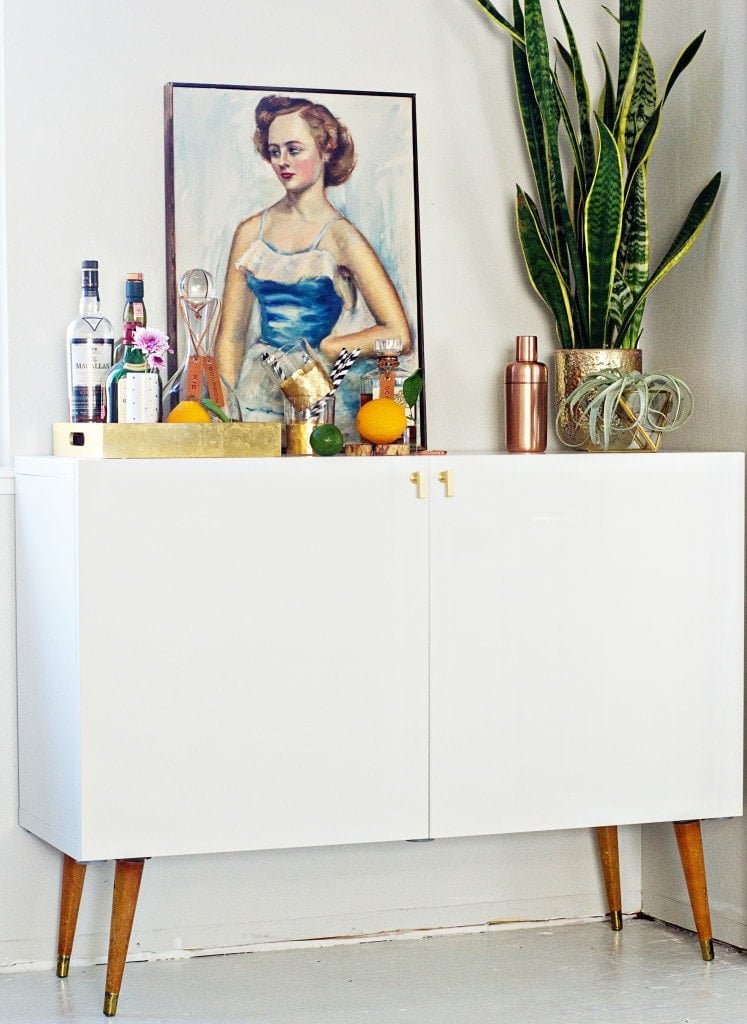 Stylish Mid-Century Bar Cabinet