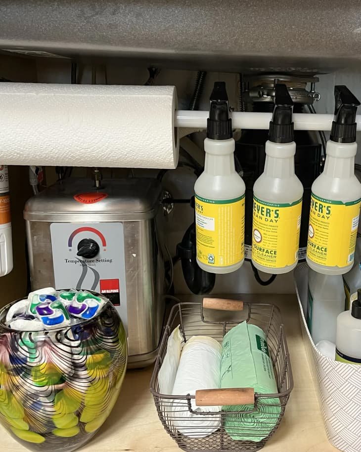 Tension Rod for Under-Sink Storage