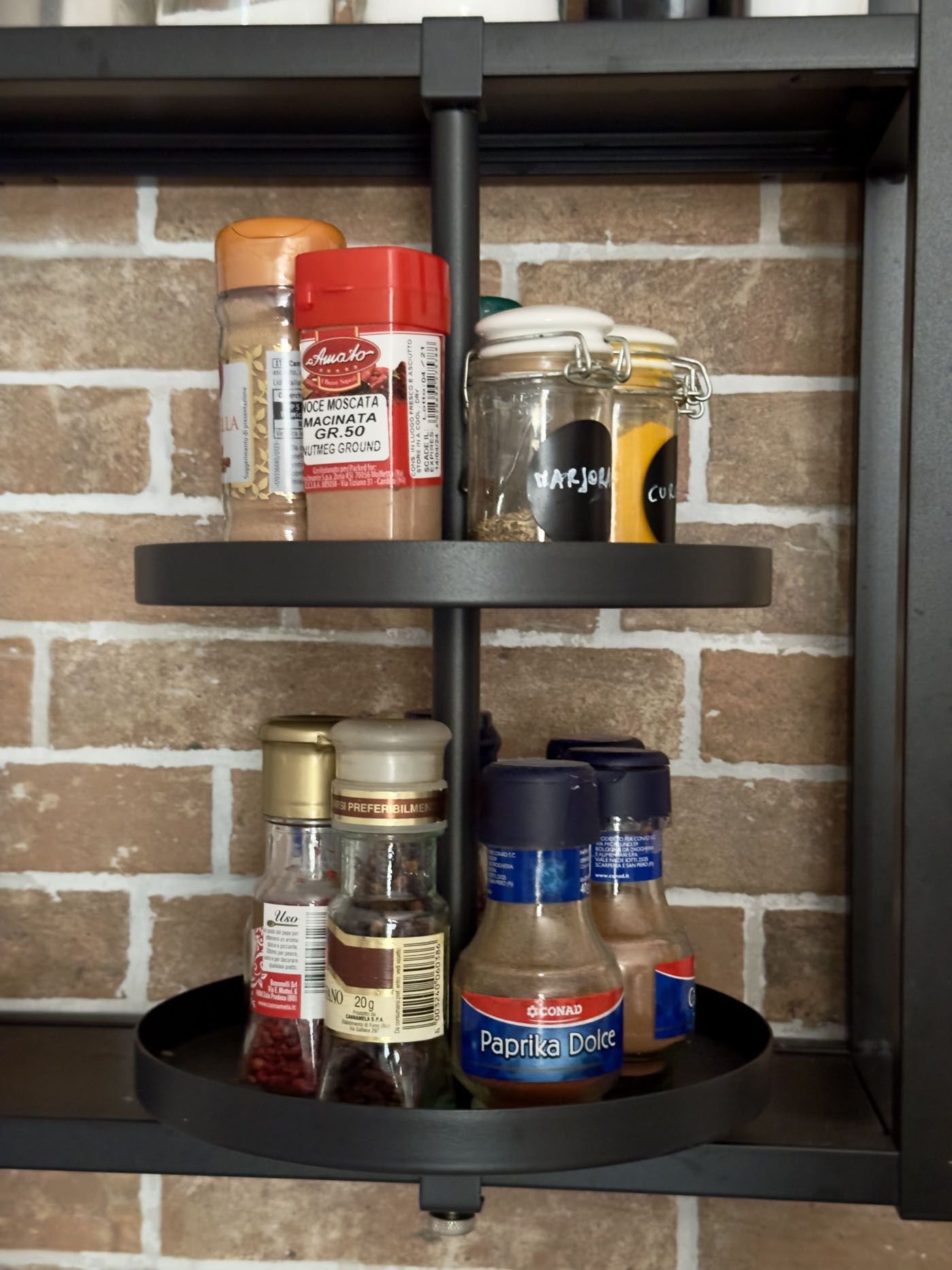 Tiered Tray Spice Organization